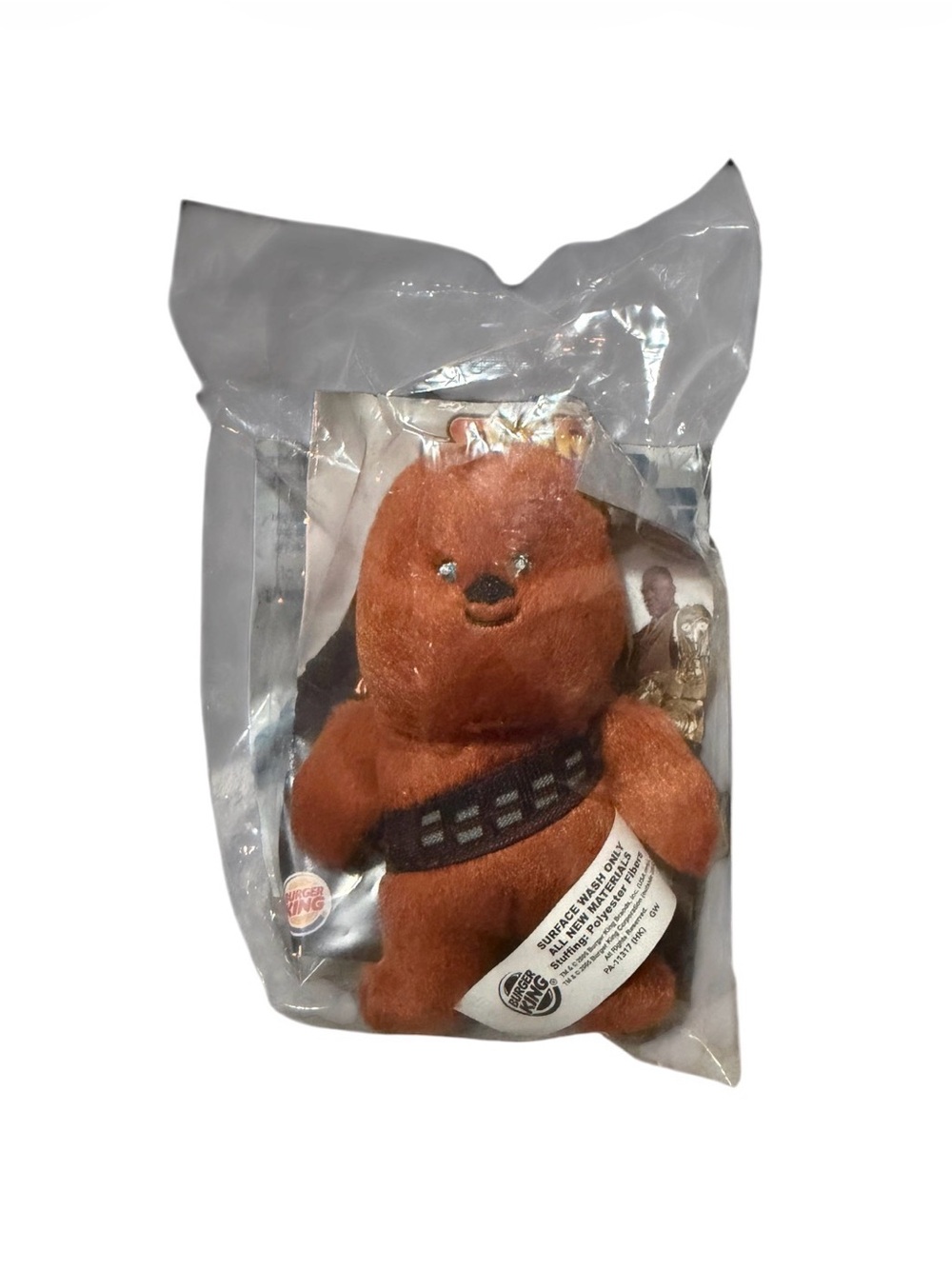 2005 Burger King Star Wars Episode III Revenge of the Sith Chewbacca plush toy